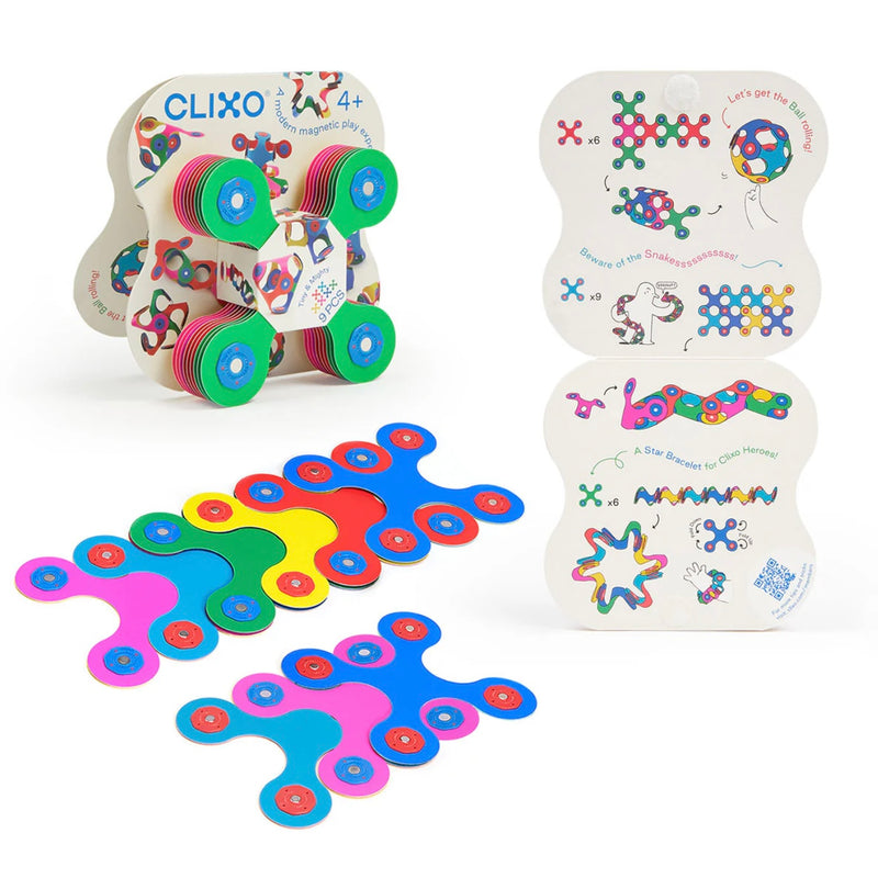 Clixo Tiny and Mighty Pack 9pcs STEM Toys Travel Toys 3yrs+ Best Seller