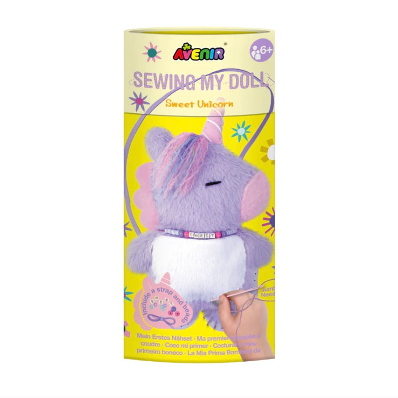 Avenir Sweet Unicorn Sewing My Doll Kit Art and Craft for Kids 6yrs+