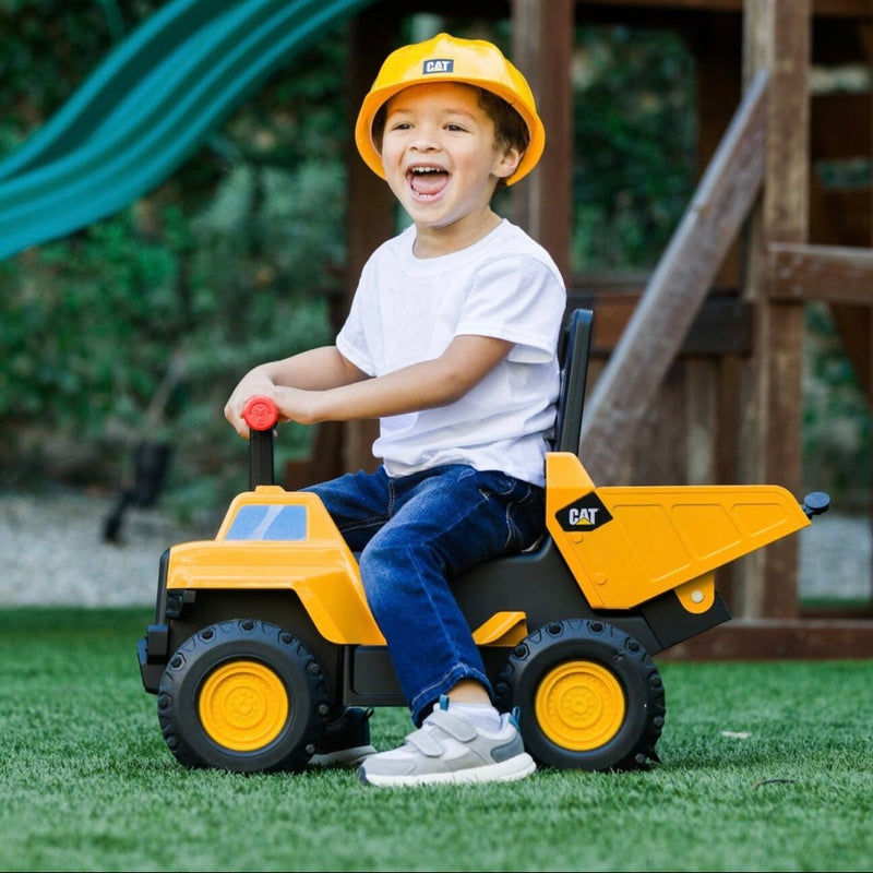 Kids ride on toys CAT Ride On Dump Truck 2 in 1 Vehicle Outdoor Activities Gift Idea for 3yrs+ (Furniture Shipping)