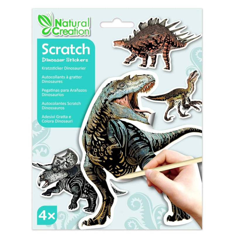 Avenir Scratch Stickers 4pc Art and Craft for Kids 3yr+