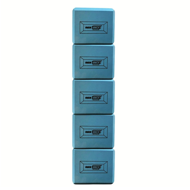 KICKBrick Pack of 5 Blue Half Bricks 3yrs+