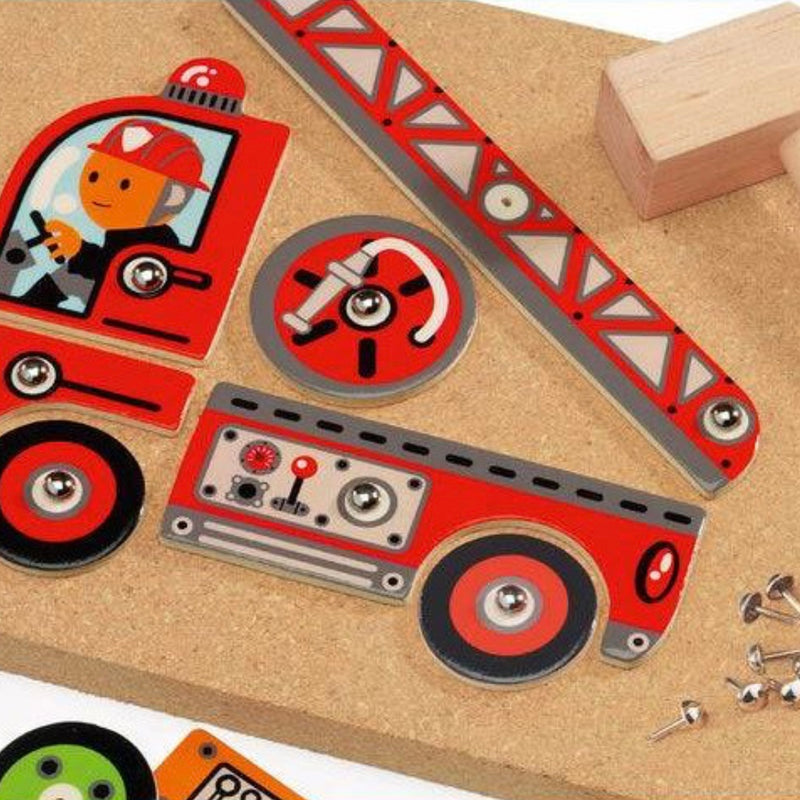 Djeco Vehicles Tap Tap Motor Skills Developmental Game 4yrs+