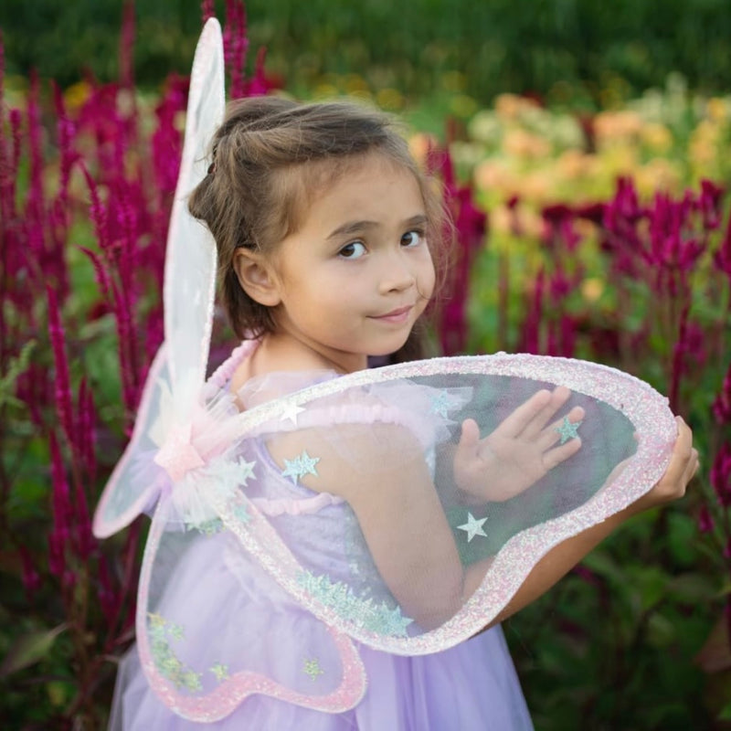 Twinkling Star Confetti Wings by Great Pretenders Fairy Theme Costume 3yrs+