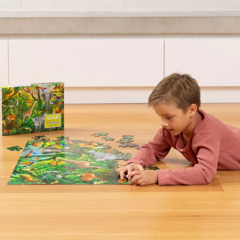 Crocodile Creek Holographic Jigsaw Puzzle 100pc Jungle Paradise 5yrs+