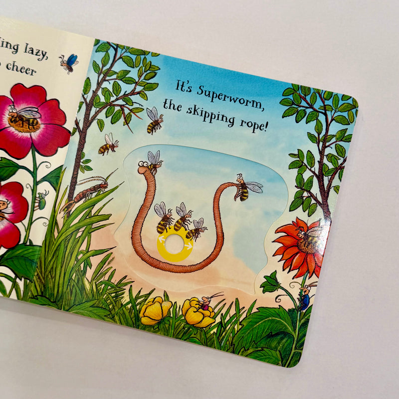 Slide and Spin Superworm (Board Book) by Julia Donaldson Kids Picture Book
