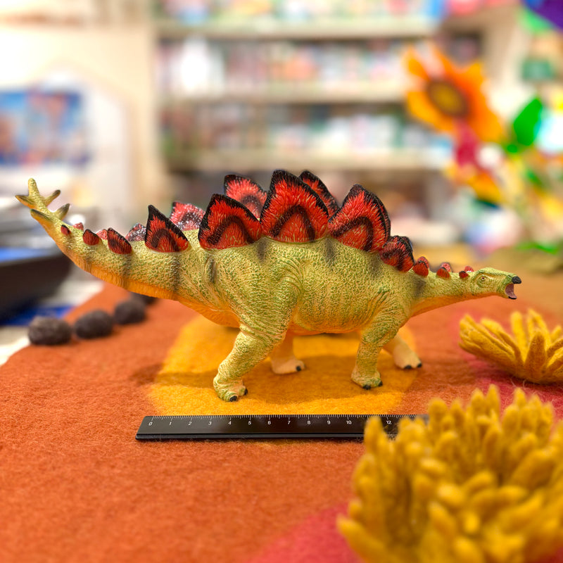Stegosaurus Soft Replica Figurine Prehistoric Series by Recur Toys Dinosaur and Dragon Theme 3yrs+