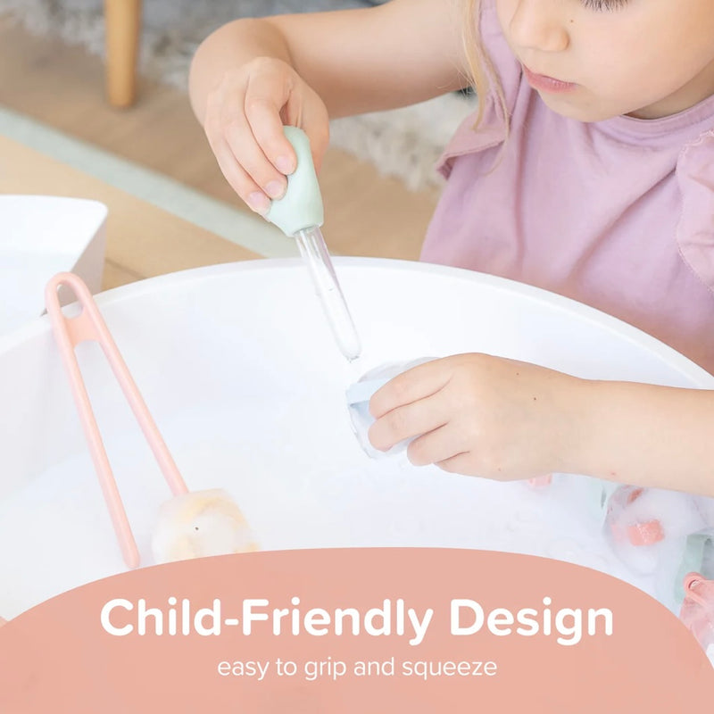 Inspire My Play Pastel Silicone Sensory Play Pipettes/Droppers 6pcs Motor Skills Developmental Toys Art and Craft for kids 2yrs+