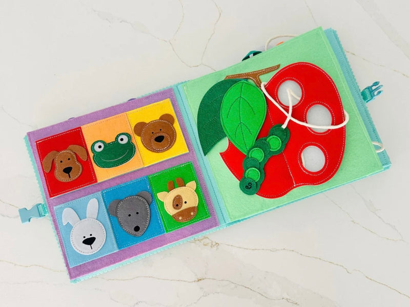 Wondertivity Lucky Lion Fun Busy Book Fabric Activity Book Kids Travel Toys 3yrs+