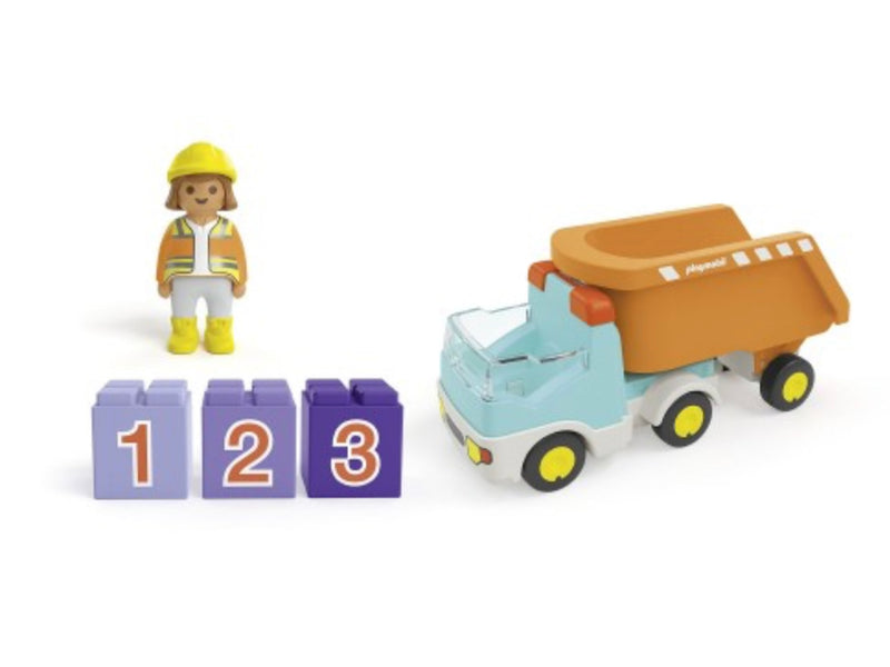 Playmobil Junior Dump Truck Toy Car Toddlers Gift Idea 12m+