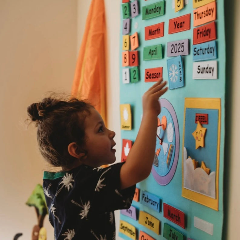 Wondertivity My Calendar Fabric Wall Chart 3yrs+