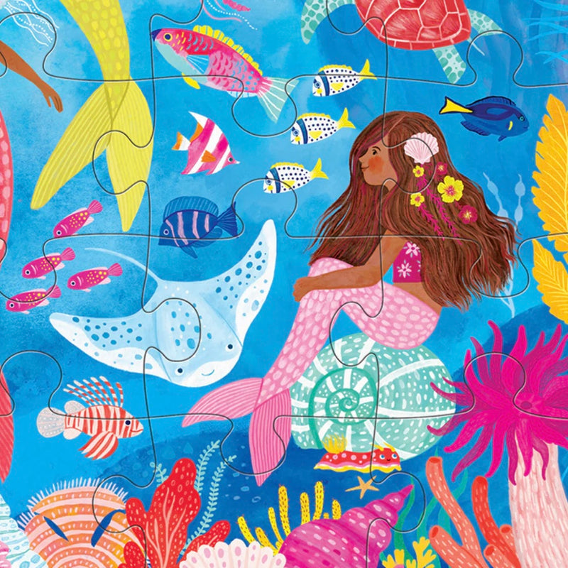 Crocodile Creek Classic Jigsaw Floor Puzzle 36pc Mermaid Dreams Cognitive Developmental Toys for Preschoolers 3yrs+