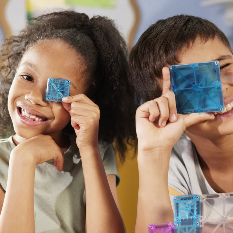 Magna Tiles MicroMAGS Deluxe Mini Travel Set 55pcs Travel Toys Best Seller 3yrs+