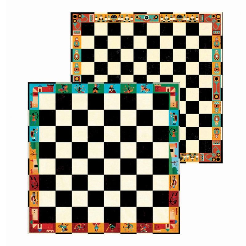 Djeco Chess and Checkers Board Game STEM Strategy Games 6yrs+
