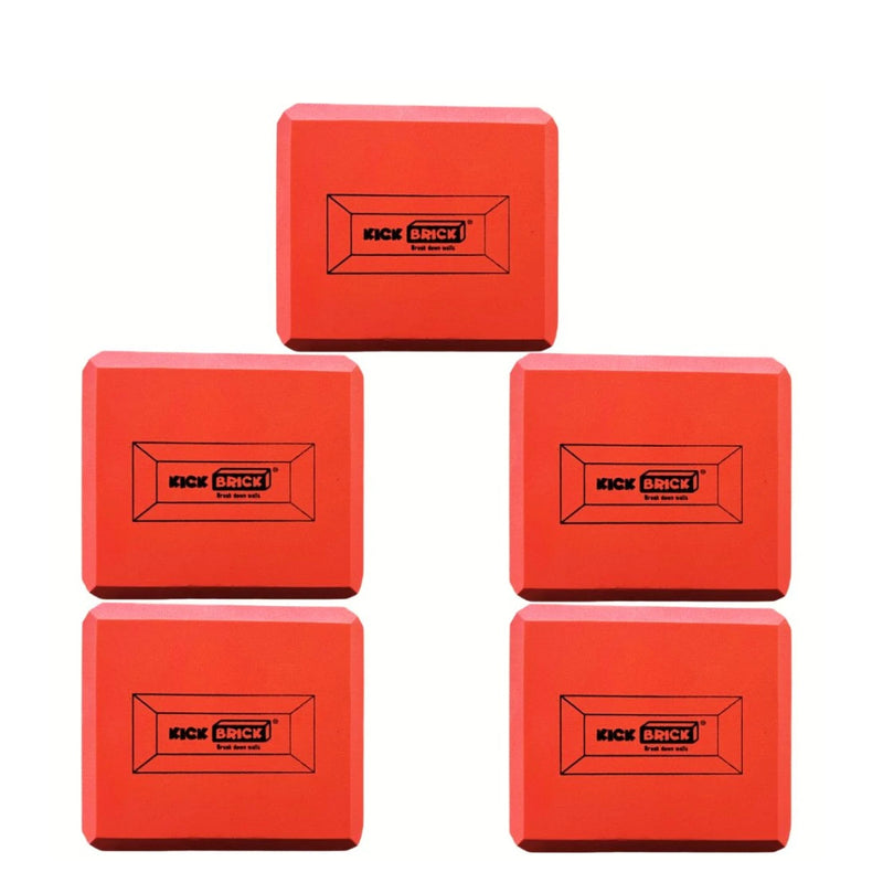 KICKBrick Pack of 5 Red Half Bricks 3yrs+