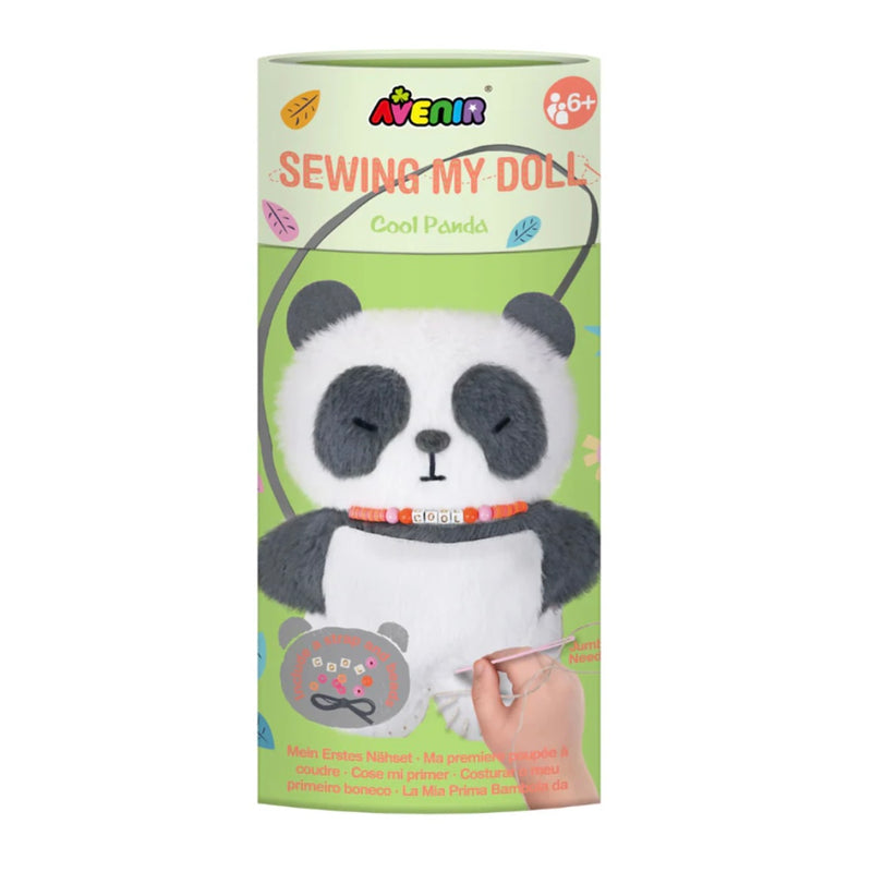 Avenir Cool Panda Sewing My Doll Kit Art and Craft for Kids 6yrs+