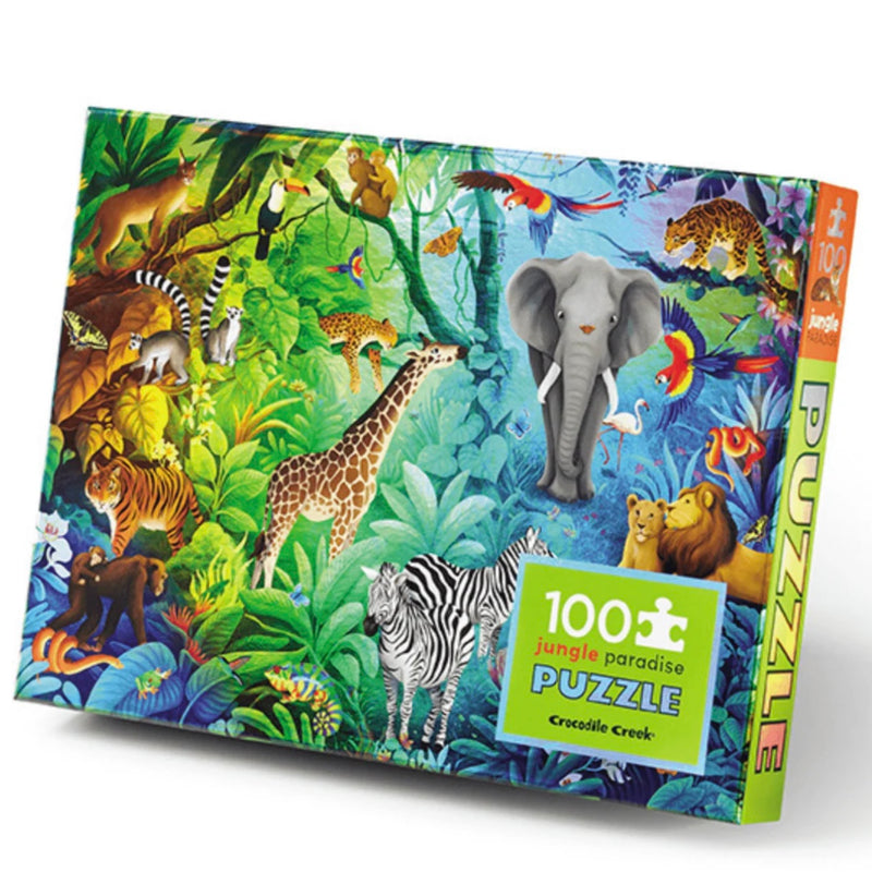 Crocodile Creek Holographic Jigsaw Puzzle 100pc Jungle Paradise 5yrs+