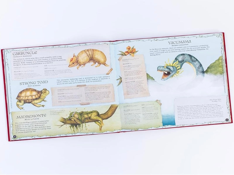 A Natural History of Magical Beasts (Hardcover) by Jessica Roux and Emily Hawkins Fairy Unicorn and Castle Theme 6yrs+