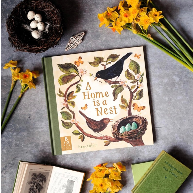 A Home is a Nest (Hardcover) with Illustration by Emma Carlisle