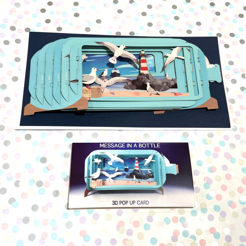 The Sea 3D Pop Up Greeting Card by Alljoy Design Birthday card