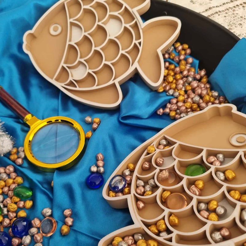 Rainbow Fish Sparkle Eco Play Tray by Naturally Playful Nature Play Tools Sensory Toys 3yrs+