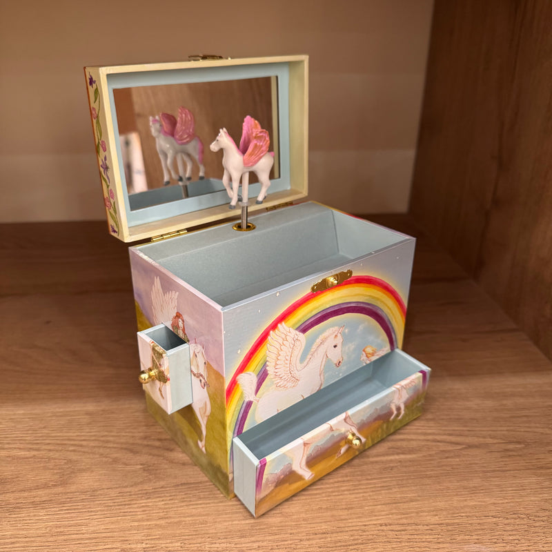 Enchantmints Music Box Pegasus Unicorn Toys Gifting Idea Best Seller for Fairy Unicorn and Castle Theme 3yrs+