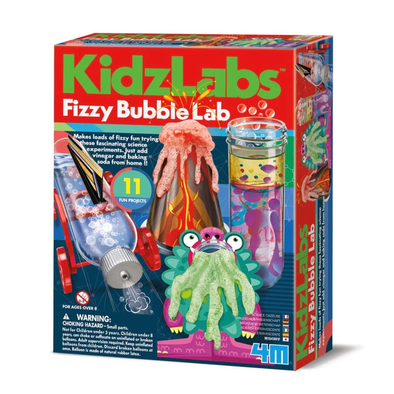 4M KidzLabz Fizzy Bubble Lab Kit Early Science Experiments STEM Toys 8yrs+