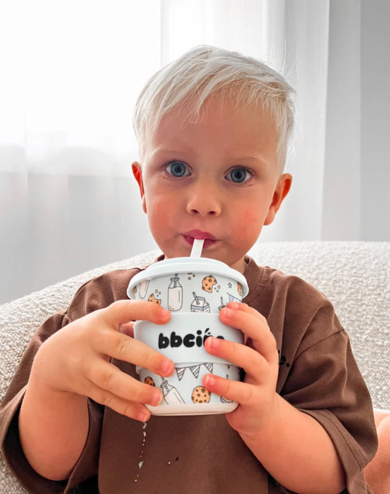 BBcino Tough Cookie in Blue 240ml Babycino