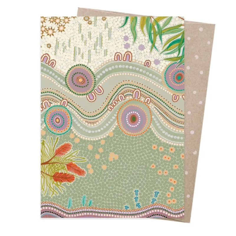 Greeting Card Country In Bloomby by Earth Greetings Birthday card (First Nations Artist Domica Hill)