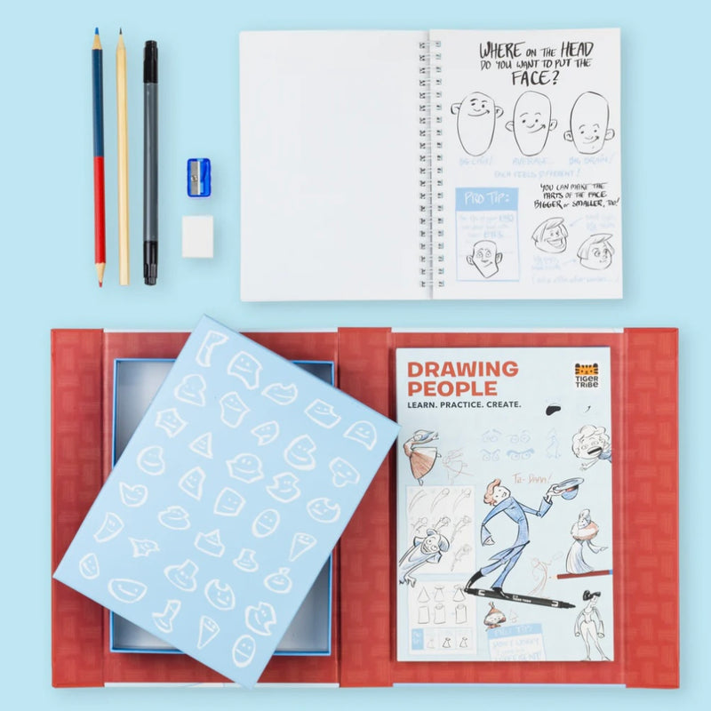 Tiger Tribe Drawing People Learn, Practice, Create Arts and Craft for Kids 7yrs+