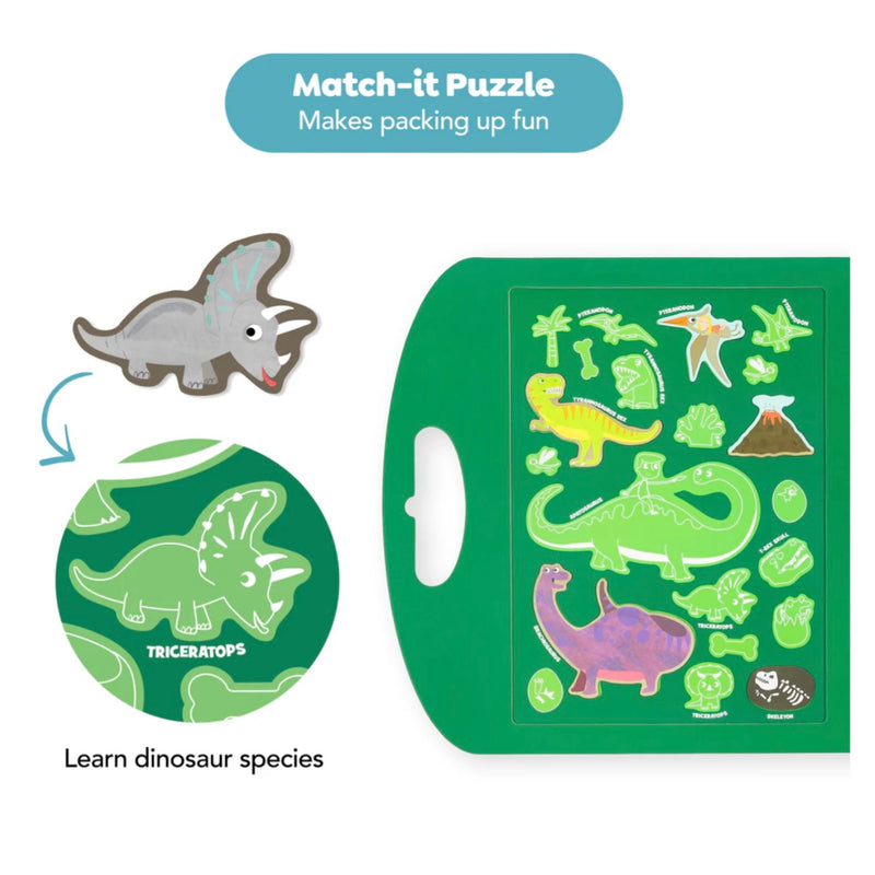 Tiger Tribe Magna Carry Dino World Travel Toys Dinosaur Toy Dinosaur and Dragon Theme 3yrs+