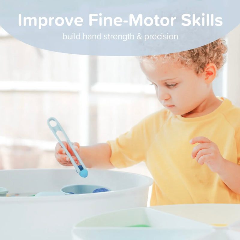 Inspire My Play Sensory Play Silicone Tweezer/Tong 3pcs Set Motor Skills Developmental Toys 3yrs+