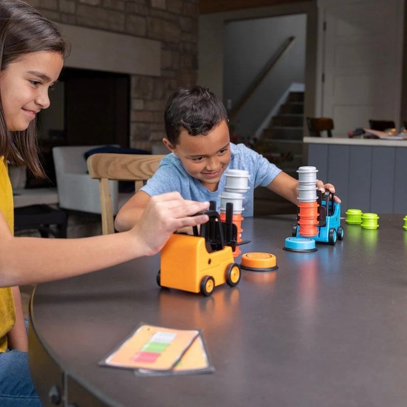 Fat Brain Toys Forklift Frenzy Tabletop Multiplayer Game Gift Idea for Upper Primary 8yrs+