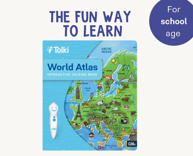 Tolki Book World Atlas Earth Science Book STEM Kid’s Book 5yrs+