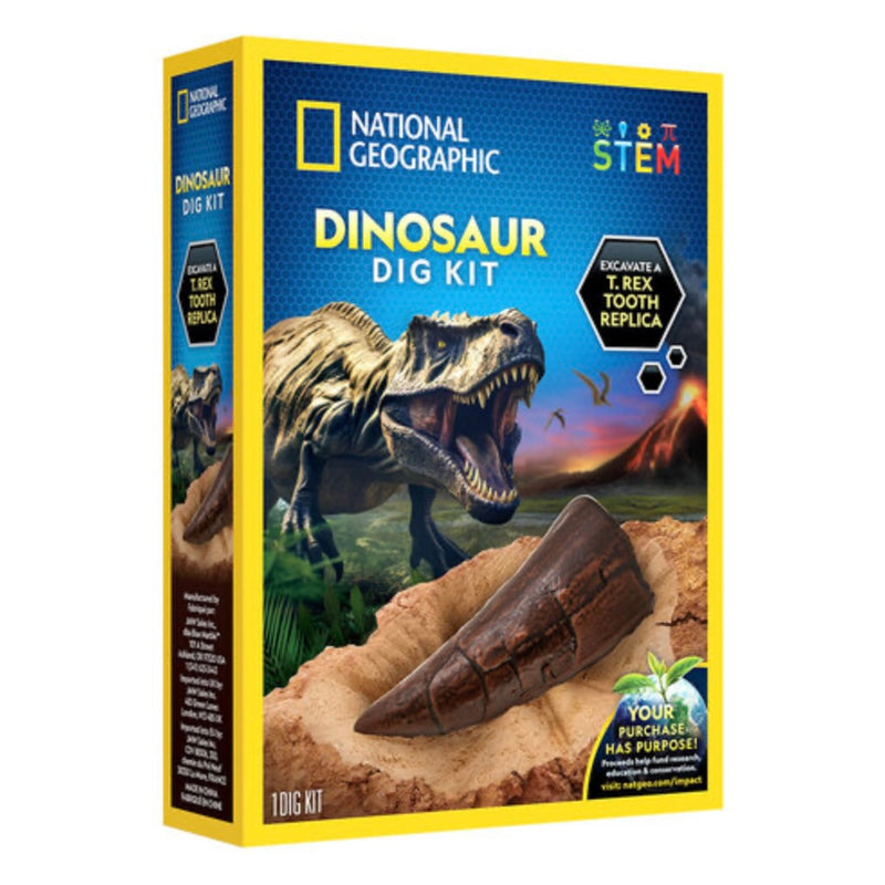 National Geographic Dinosaur Fossil Dig Kit Early Science STEM Toys Dinosaur and Dragon Theme 8yrs+