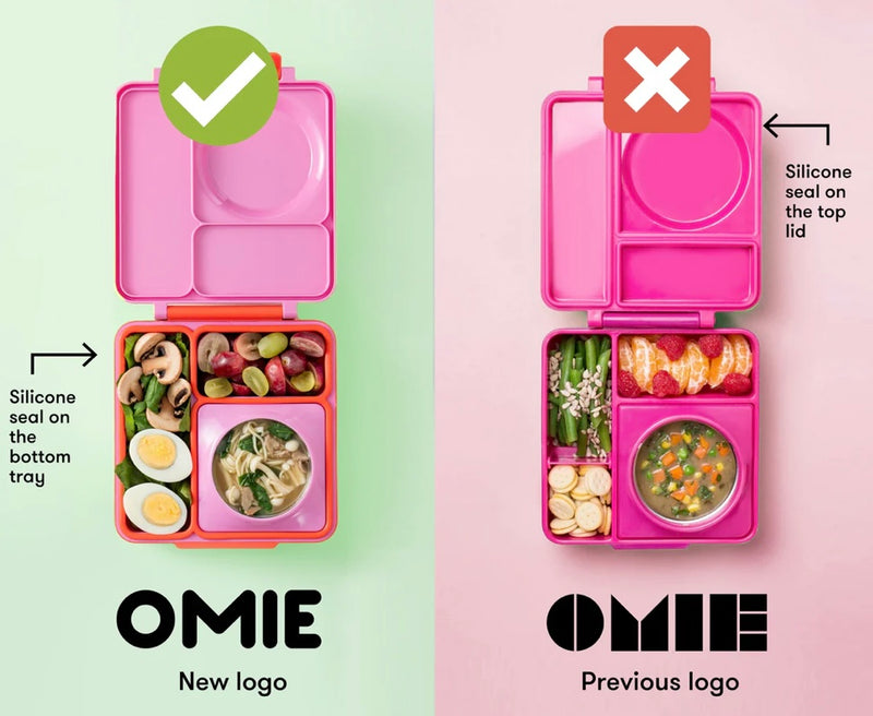 OMIEBOX Silicone Dip Containers 2pc 118ml 3 Colours Kids Lunchbox