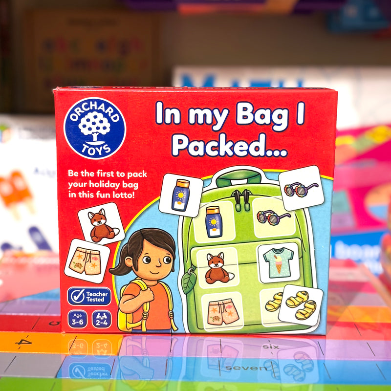 Orchard Toys In My Bag I Packed Matching Memory Card Game for Kids 3yrs+