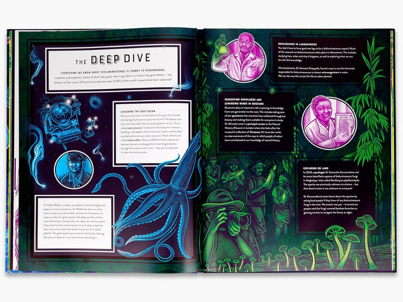 Glow The Wild Wonders of Bioluminescence (Hardcover) STEM Discovery Book 7yrs+