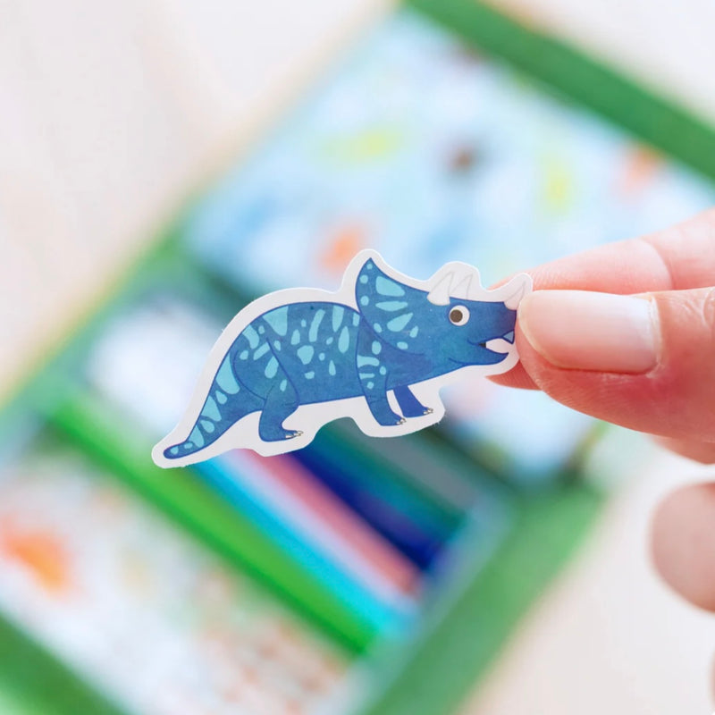 Tiger Tribe Colouring Set Dinosaurs Activity Book Art and Craft for kids Dinosaur and Dragon Theme 4yrs+