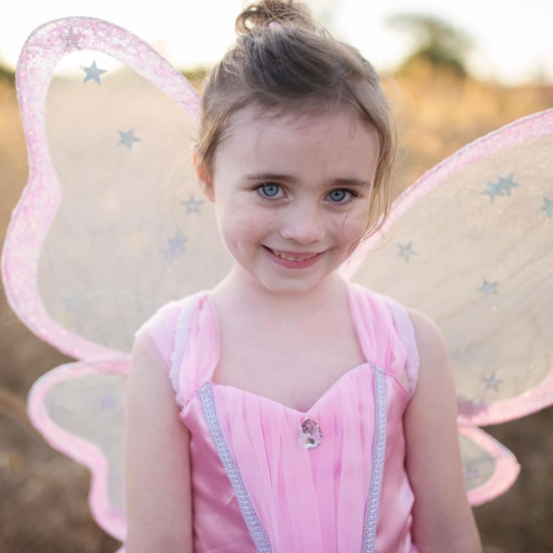 Twinkling Star Confetti Wings by Great Pretenders Fairy Theme Costume 3yrs+