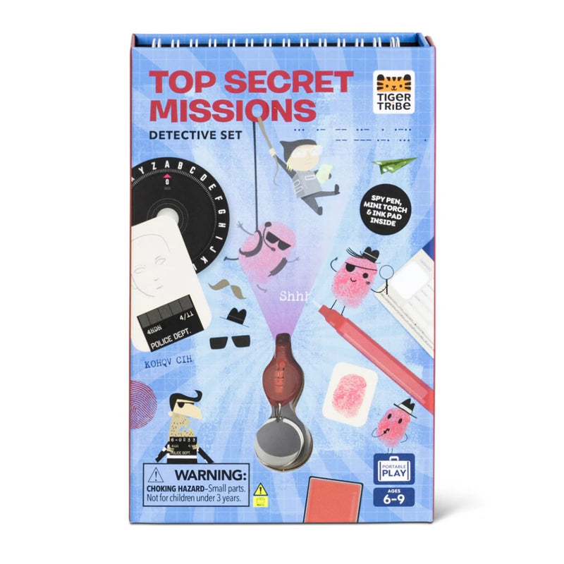 Tiger Tribe Top Secret Missions Detective Activity Set 6yrs+