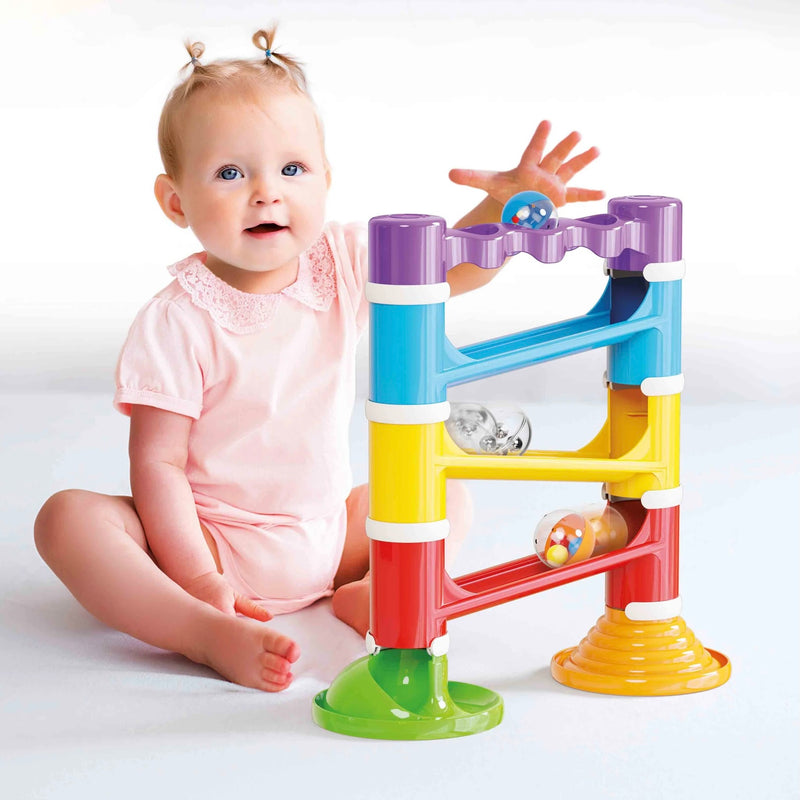 Migoga Tower Sounds 17pcs by Quercetti Toys for Toddlers Baby Toys 18m+