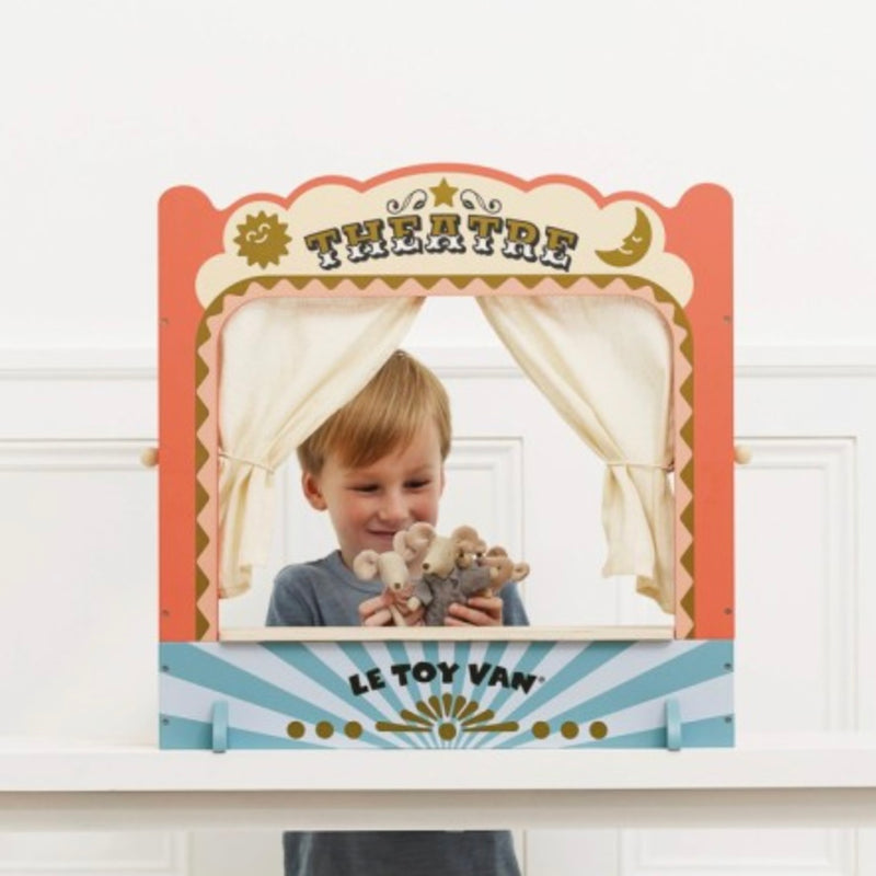 Tabletop Puppet Wooden Theatre Imaginative Pretend Play by Le Toy Van  Gift Idea for 3yrs+ (Bulky Item)