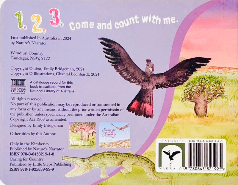 Counting in the Kimberley by Emily Bridgeman (Board Book) First Nation Kids Book