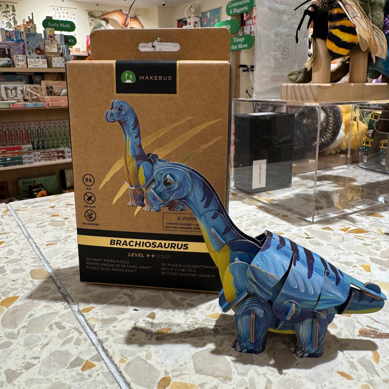 Makebug Brachiosaurus 3D Craft Paper Puzzle 7yrs+