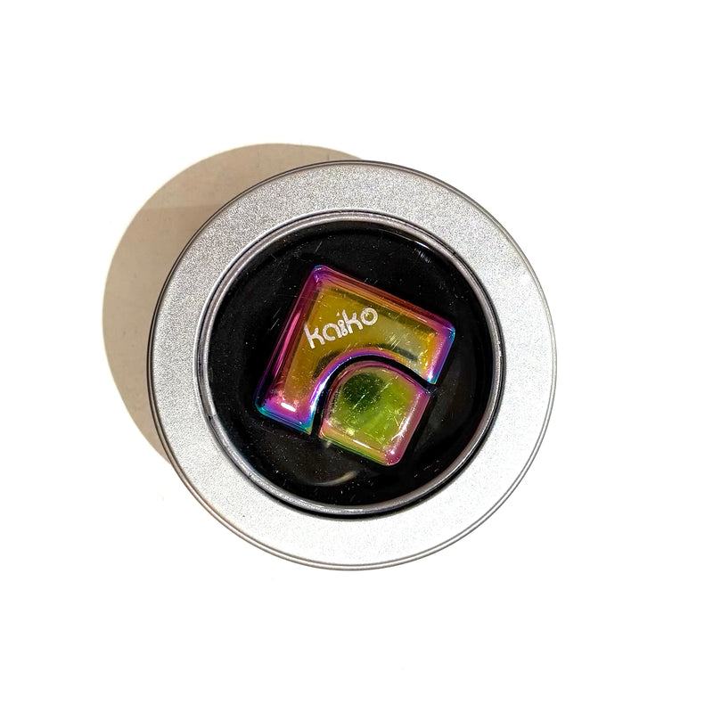 Kaiko Fidgets Square Spinning Cube Oil Slick Travel Fidget Toys Sensory Toys 3yrs+