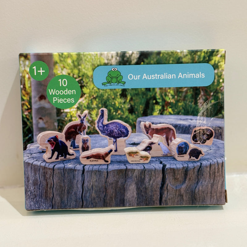 The Freckled Frog Our Australian Animals 10pcs Set Pretend & Imaginative Play Developmental Toys for Toddler Gifts Idea for 12m+