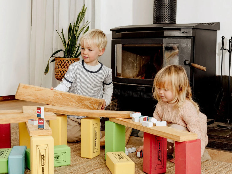 Planx Realistic Looking Wooden Planks 5pc by KICKBrick Construction Toys Best Seller Soft Play Equipment 3yrs+ (Bulky Shipping)