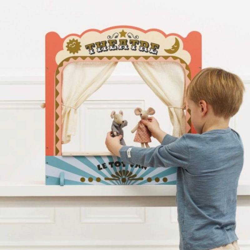Tabletop Puppet Wooden Theatre Imaginative Pretend Play by Le Toy Van  Gift Idea for 3yrs+ (Bulky Item)