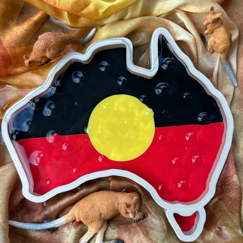 First Nation Flag Eco Play Tray by Naturally Playful Nature Play Tools Sensory Toys First Nation Resources 3yrs+