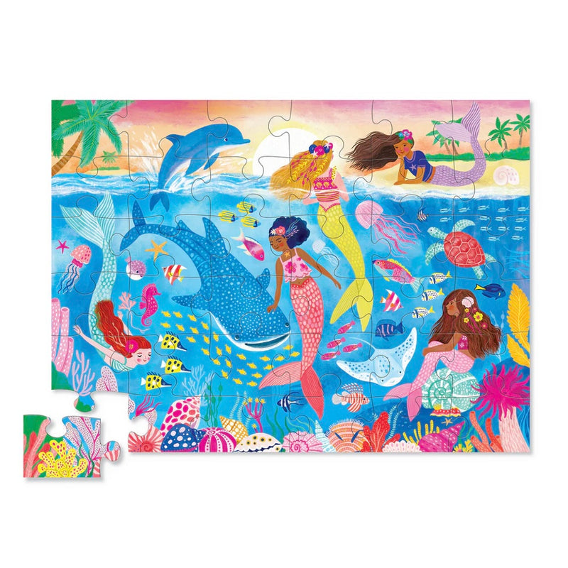 Crocodile Creek Classic Jigsaw Floor Puzzle 36pc Mermaid Dreams Cognitive Developmental Toys for Preschoolers 3yrs+
